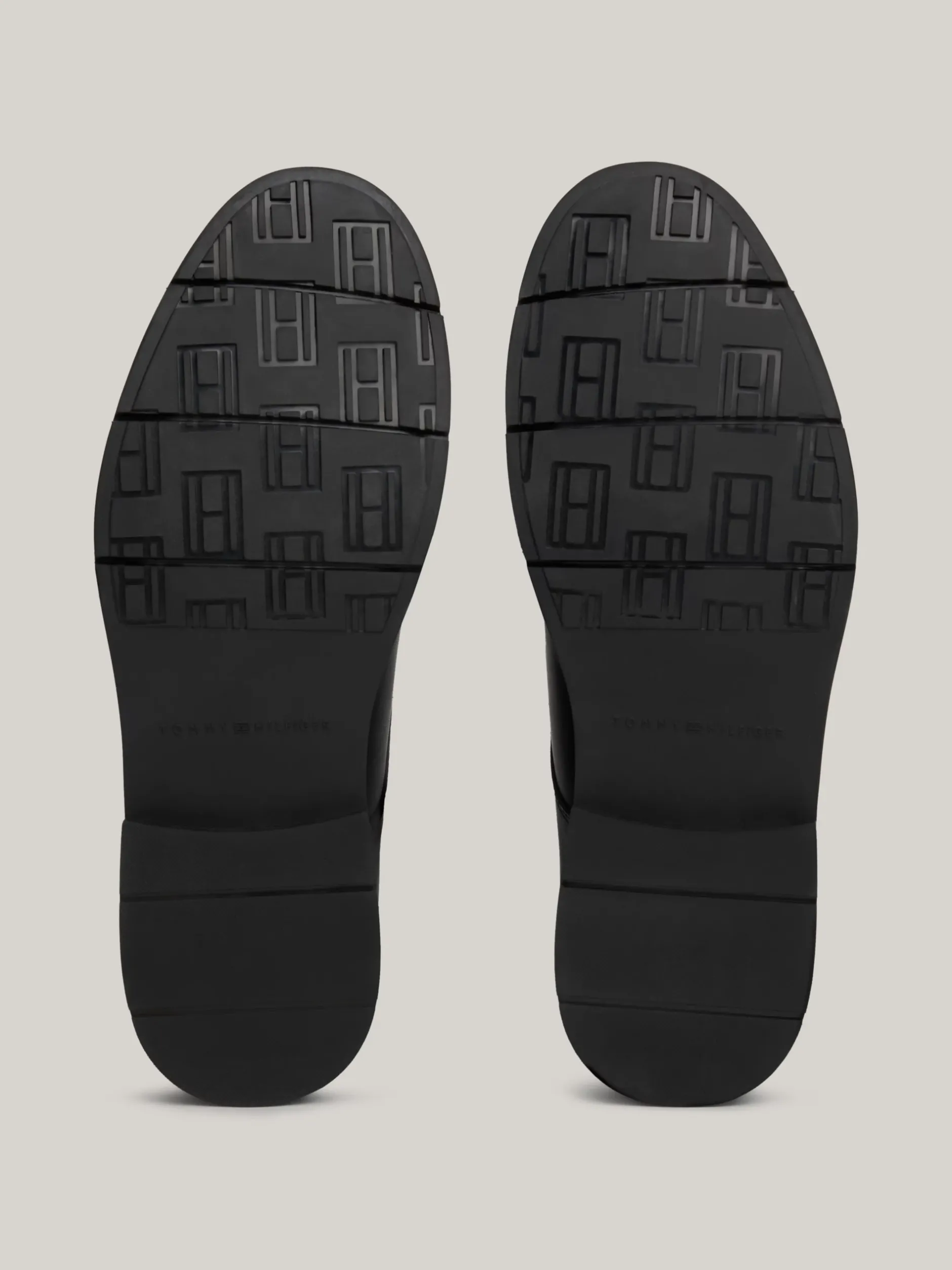 Buty Wizytowe*Tommy Hilfiger Buty Typu Derby Z Groszkowanej Skóry BLACK