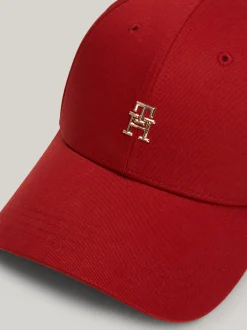 Czapki Z Daszkiem|Czapki I Szaliki*Tommy Hilfiger Czapka Baseballowa Corporate Z Monogramem TH DARK MAGMA