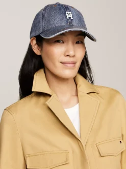 Czapki Z Daszkiem|Czapki I Szaliki*Tommy Hilfiger Czapka Baseballowa Corporate Z Monogramem TH DARK MAGMA