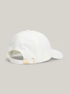 Czapki Z Daszkiem|Czapki I Szaliki*Tommy Hilfiger Czapka Baseballowa Corporate Z Monogramem TH ANCIENT WHITE