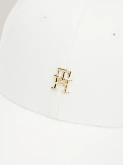 Czapki Z Daszkiem|Czapki I Szaliki*Tommy Hilfiger Czapka Baseballowa Corporate Z Monogramem TH ANCIENT WHITE