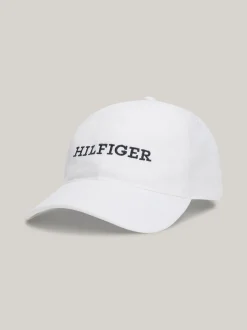 Czapki Z Daszkiem|Czapki I Szaliki*Tommy Hilfiger Czapka Baseballowa Z Monotypowym Logo Hilfiger OPTIC WHITE
