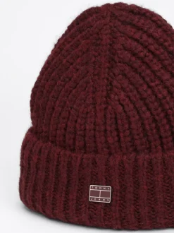 Czapki|Czapki I Szaliki*Tommy Hilfiger Czapka Beanie City Z Mieszanki Wełny DEEP ROUGE