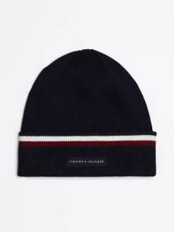 Czapki|Czapki I Szaliki*Tommy Hilfiger Czapka Beanie Corporate Z Tasiemką SPACE BLUE