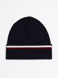 Czapki|Czapki I Szaliki*Tommy Hilfiger Czapka Beanie Corporate Z Tasiemką SPACE BLUE