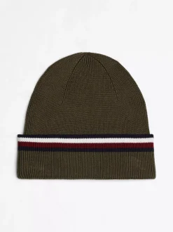 Czapki|Czapki I Szaliki*Tommy Hilfiger Czapka Beanie Corporate Z Tasiemką ARMY GREEN