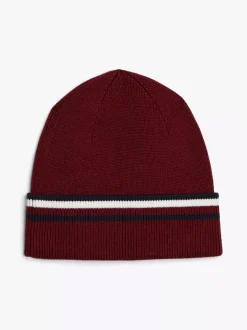 Czapki|Czapki I Szaliki*Tommy Hilfiger Czapka Beanie Corporate Z Tasiemką ROUGE