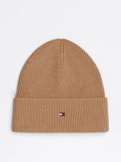 Czapki|Czapki I Szaliki*Tommy Hilfiger Czapka Beanie Essential Z Flagą CAMEL