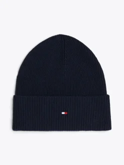 Czapki|Czapki I Szaliki*Tommy Hilfiger Czapka Beanie Essential Z Flagą SPACE BLUE