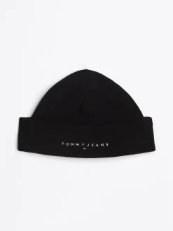 Czapki|Czapki I Szaliki*Tommy Hilfiger Czapka Beanie Z Haftowanym Logo BLACK