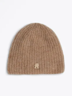 Czapki|Czapki I Szaliki*Tommy Hilfiger Czapka Beanie Z Mieszanki Wełny Z Alpaki CAMEL