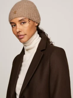 Czapki|Czapki I Szaliki*Tommy Hilfiger Czapka Beanie Z Mieszanki Wełny Z Alpaki CAMEL