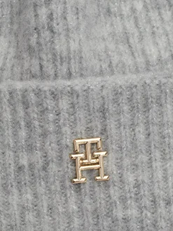 Czapki|Czapki I Szaliki*Tommy Hilfiger Czapka Beanie Z Monogramem TH LIGHT GREY MELANGE