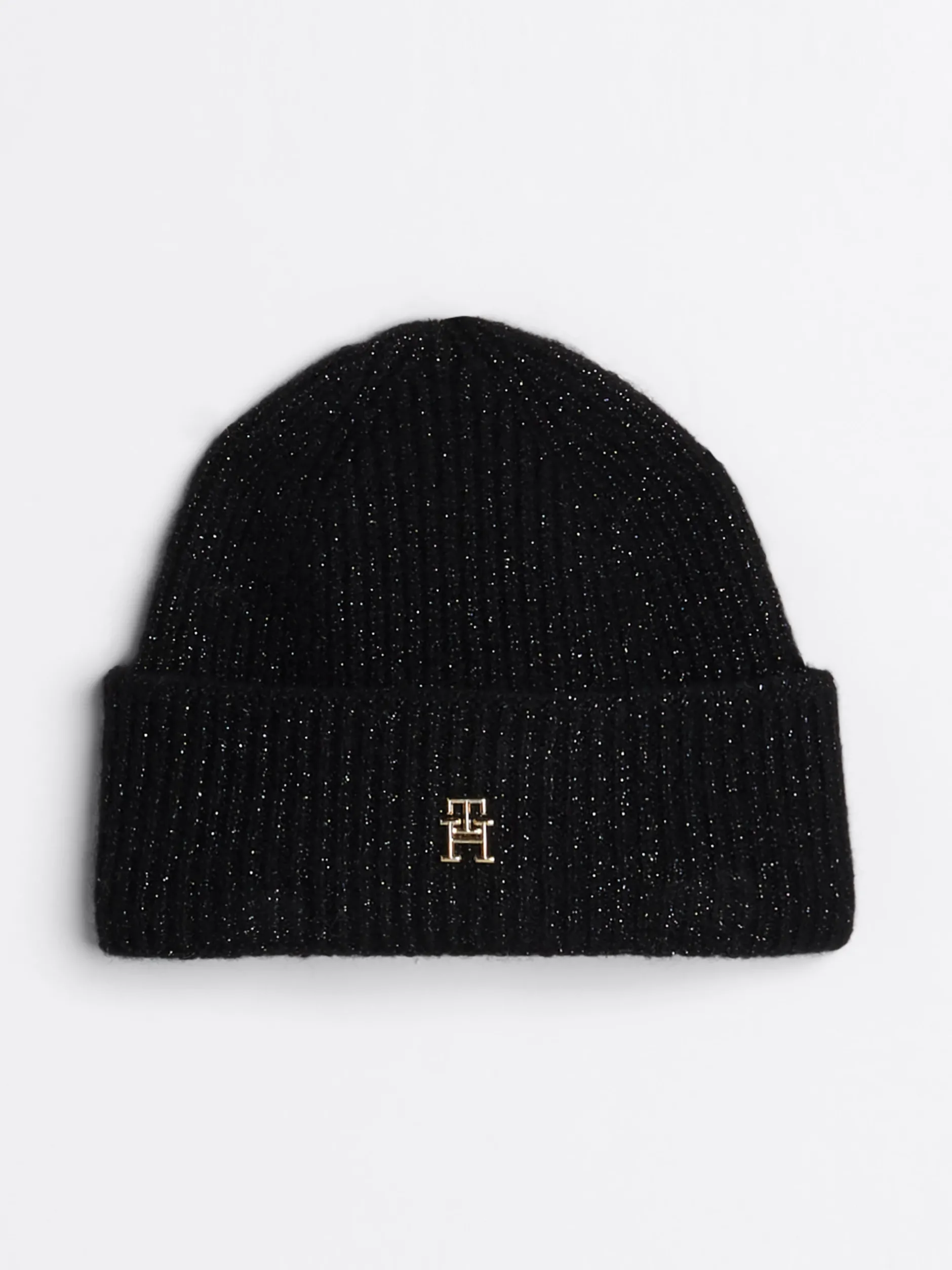 Czapki|Czapki I Szaliki*Tommy Hilfiger Czapka Beanie Z Monogramem TH BLACK
