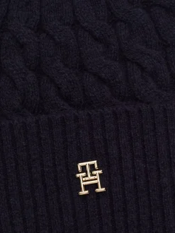 Czapki|Czapki I Szaliki*Tommy Hilfiger Czapka Beanie Z Monogramem TH SPACE BLUE