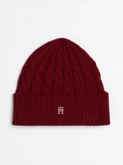 Czapki|Czapki I Szaliki*Tommy Hilfiger Czapka Beanie Z Monogramem TH ROUGE
