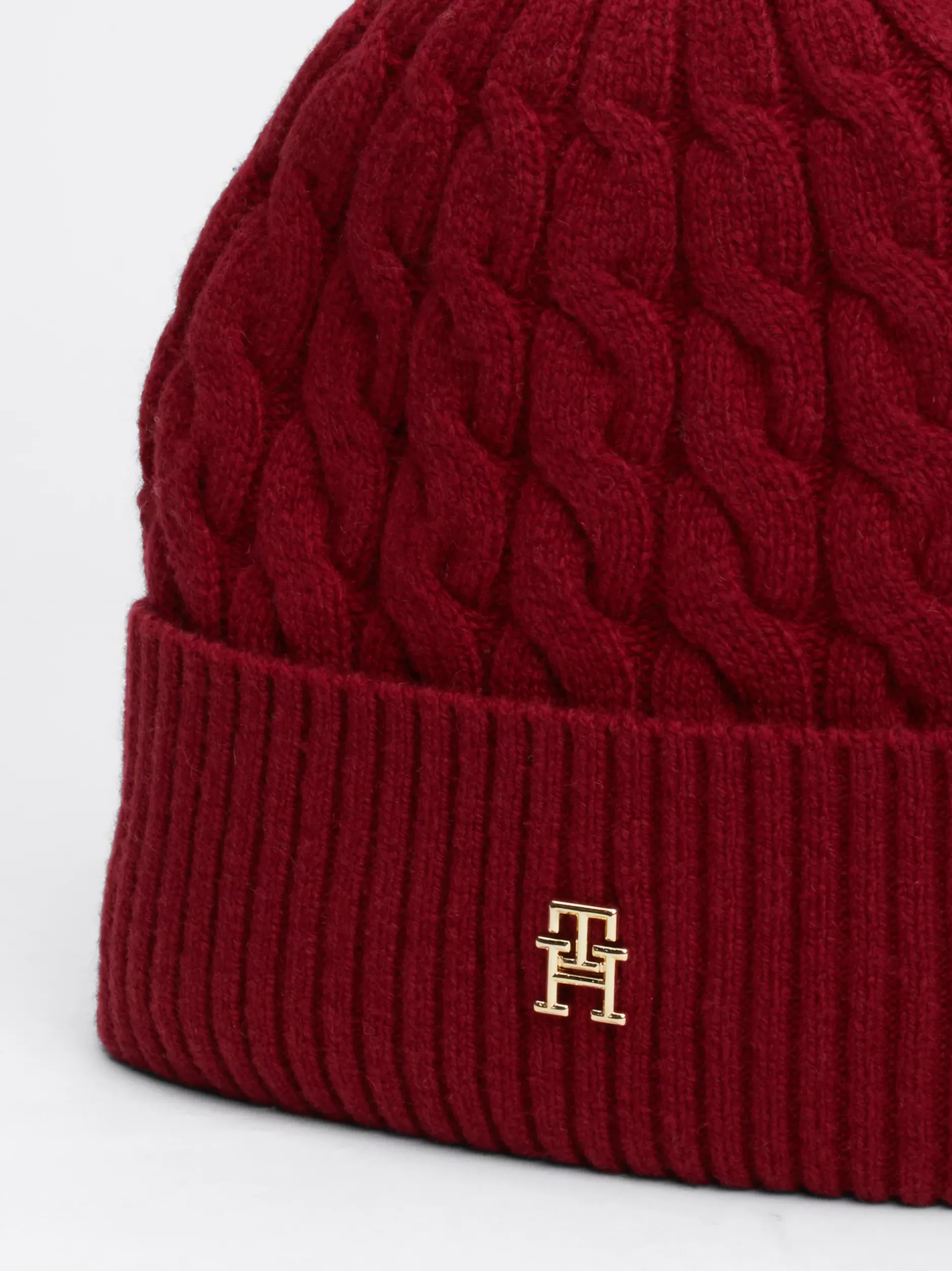 Czapki|Czapki I Szaliki*Tommy Hilfiger Czapka Beanie Z Monogramem TH ROUGE