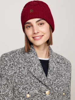 Czapki|Czapki I Szaliki*Tommy Hilfiger Czapka Beanie Z Monogramem TH ROUGE