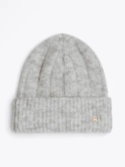 Czapki|Czapki I Szaliki*Tommy Hilfiger Czapka Beanie Z Monogramem TH LIGHT GREY MELANGE