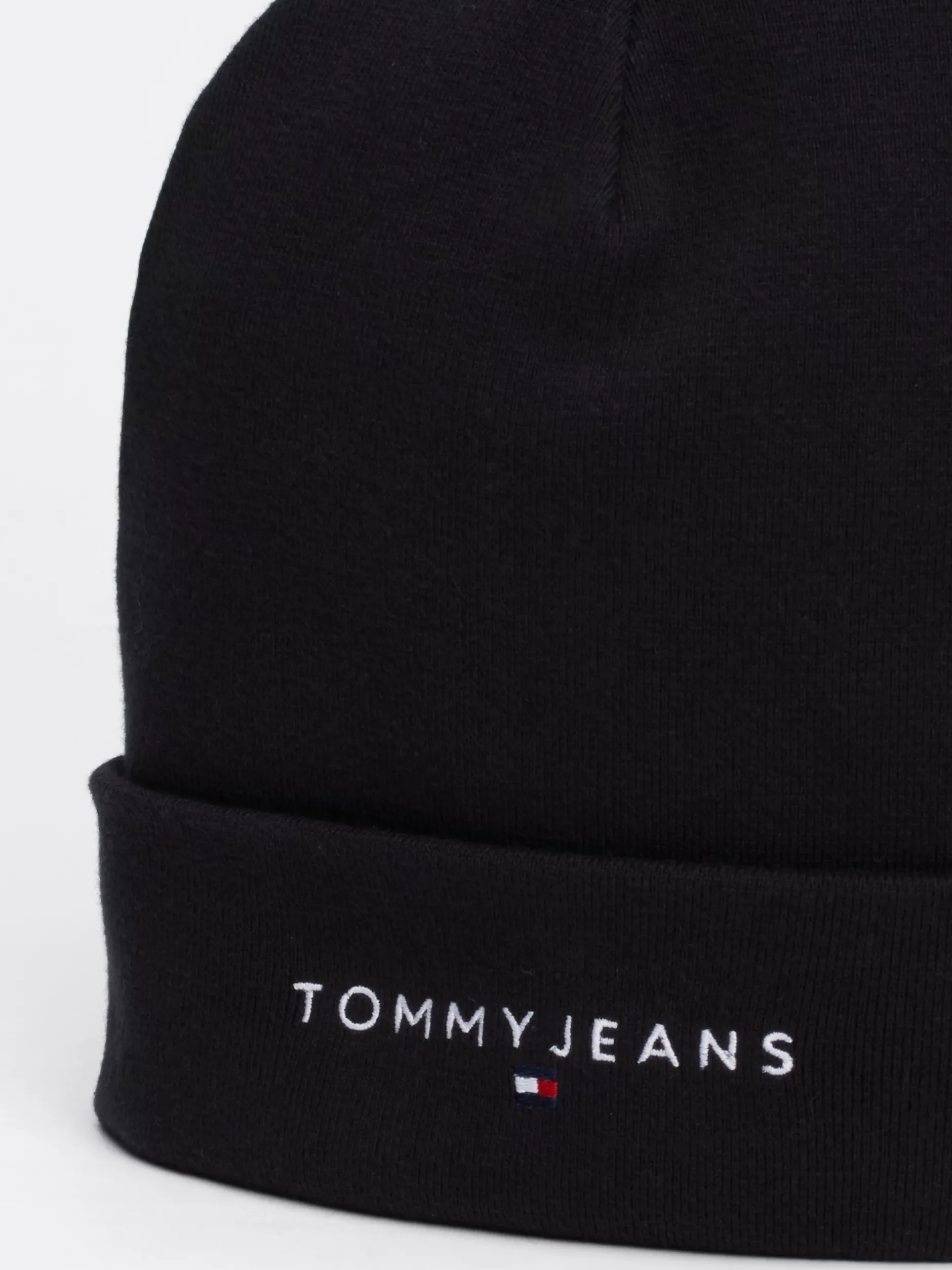Czapki|Czapki I Szaliki*Tommy Hilfiger Czapka Beanie Z Wyhaftowanym Logo BLACK