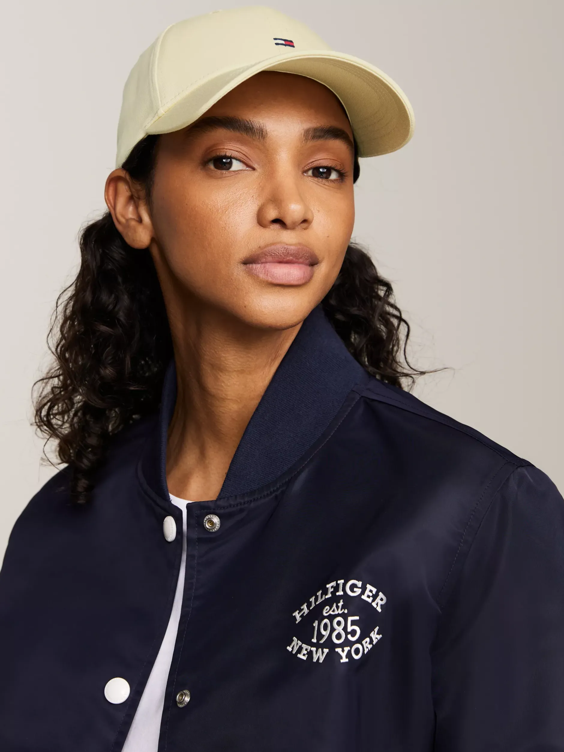 Czapki Z Daszkiem|Czapki I Szaliki*Tommy Hilfiger Czapka Bejsbolowa Essential Z Haftowaną Flagą LEMON ZEST