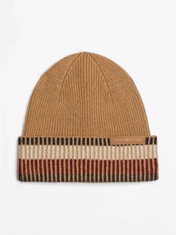 Czapki|Czapki I Szaliki*Tommy Hilfiger Czapka Typu Beanie Corporate Z Mieszanki Wełny CLASSIC KHAKI