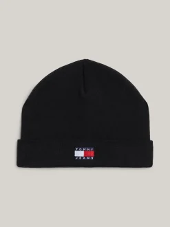 Czapki|Czapki I Szaliki*Tommy Hilfiger Czapka Typu Beanie Heritage Z Logo BLACK