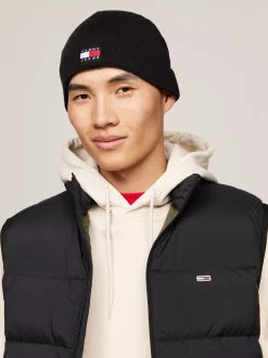 Czapki|Czapki I Szaliki*Tommy Hilfiger Czapka Typu Beanie Heritage Z Logo BLACK
