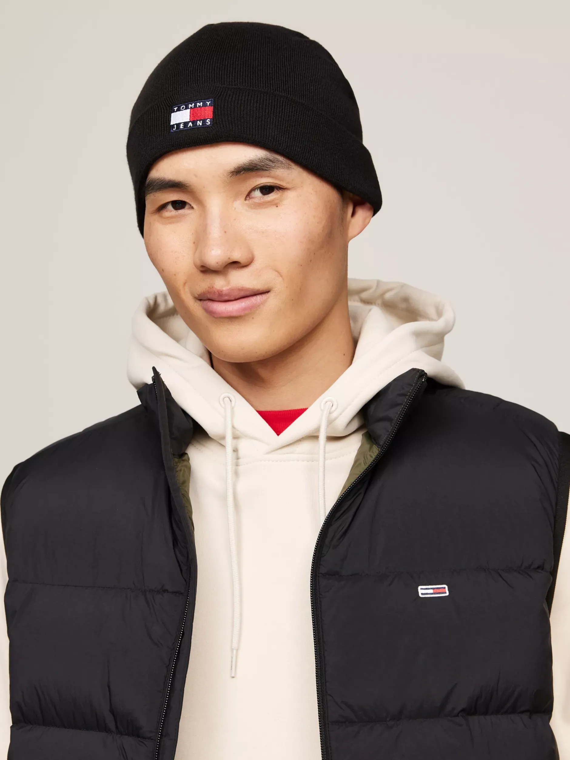 Czapki|Czapki I Szaliki*Tommy Hilfiger Czapka Typu Beanie Heritage Z Logo BLACK