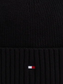 Czapki|Czapki I Szaliki*Tommy Hilfiger Czapka Typu Beanie Z Flagą BLACK