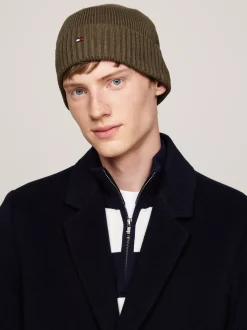Czapki|Czapki I Szaliki*Tommy Hilfiger Czapka Typu Beanie Z Flagą ARMY GREEN