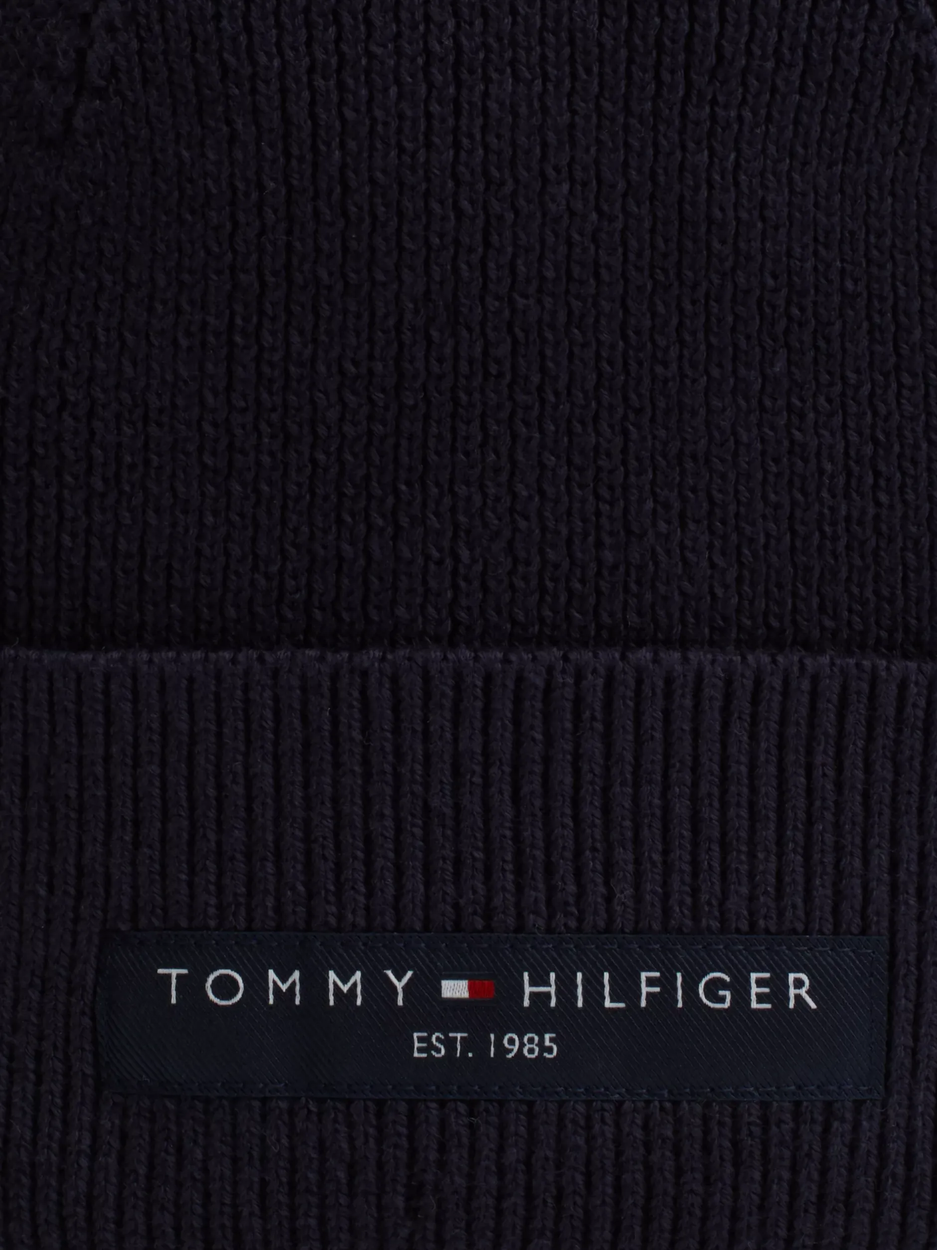 Czapki|Czapki I Szaliki*Tommy Hilfiger Czapka Typu Beanie Z Naszywką Z Logo SPACE BLUE
