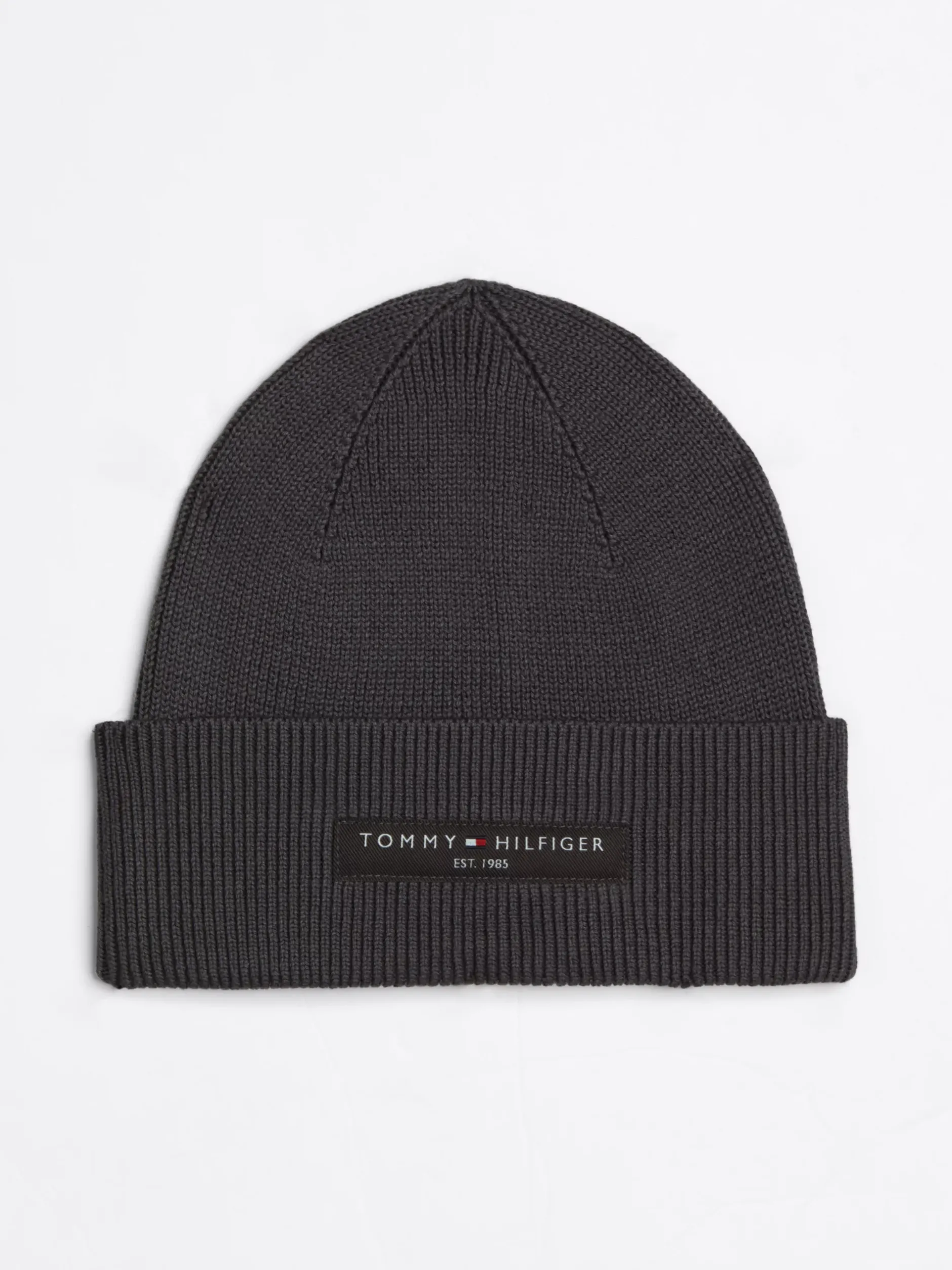 Czapki|Czapki I Szaliki*Tommy Hilfiger Czapka Typu Beanie Z Naszywką Z Logo DARK GREY