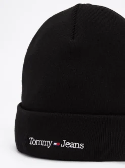 Czapki|Czapki I Szaliki*Tommy Hilfiger Czapka Typu Beanie Z Wyhaftowanym Logo BLACK