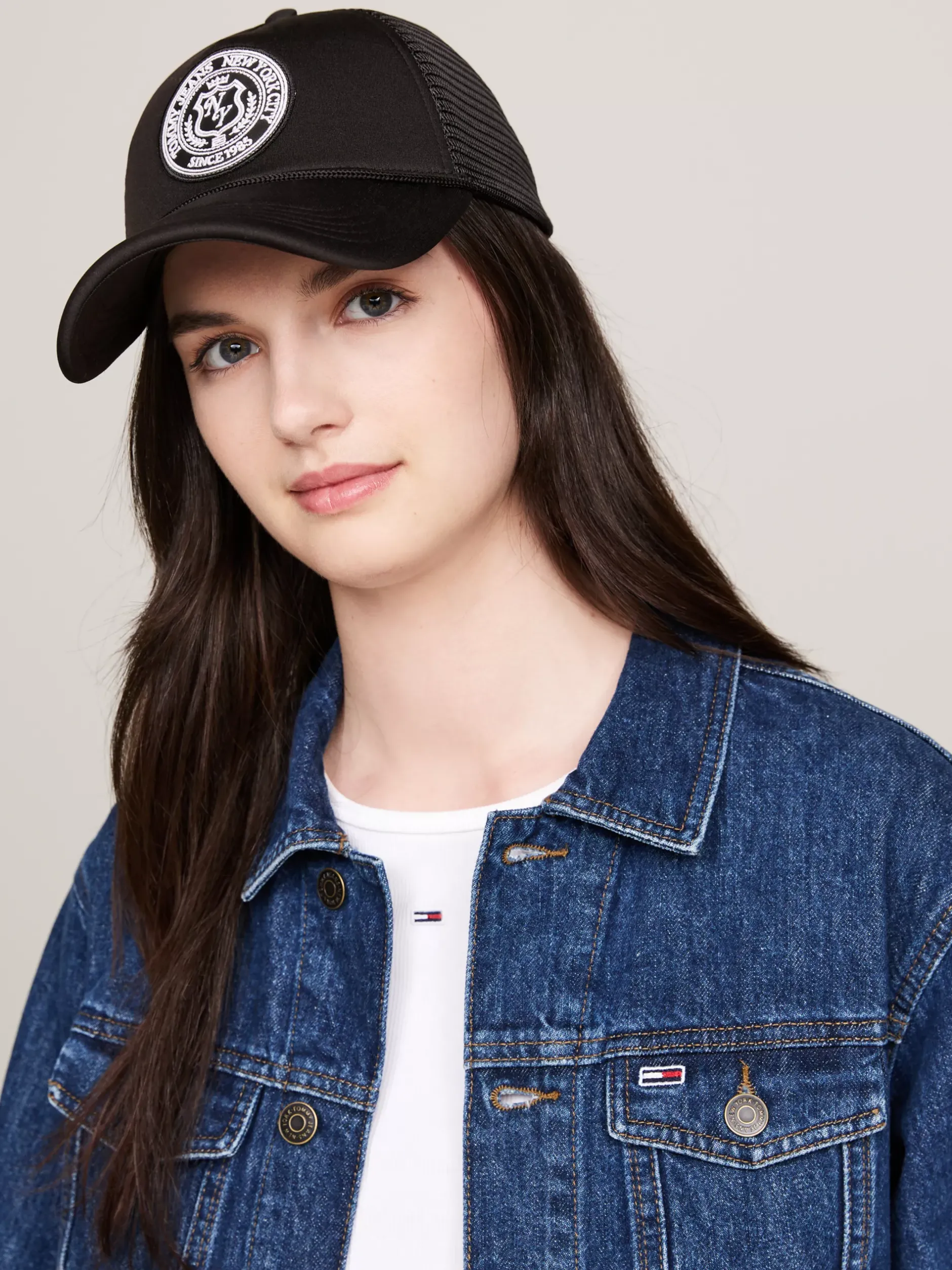 Czapki Z Daszkiem|Czapki I Szaliki*Tommy Hilfiger Czapka Typu Trucker Z Daszkiem I Siateczką BLACK