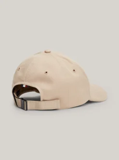 Czapki Z Daszkiem|Czapki I Szaliki*Tommy Hilfiger Czapka Z Daszkiem I Haftem Z Monogramem TH BEIGE