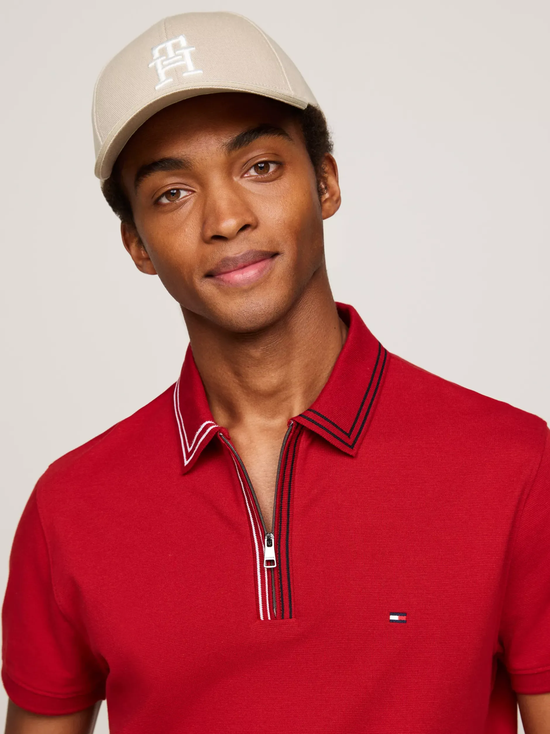 Czapki Z Daszkiem|Czapki I Szaliki*Tommy Hilfiger Czapka Z Daszkiem I Haftem Z Monogramem TH BEIGE