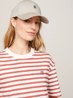 Czapki Z Daszkiem|Czapki I Szaliki*Tommy Hilfiger Czapka Z Daszkiem I Plakietką Z Monogramem TH CLASSIC BEIGE