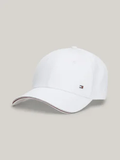 Czapki Z Daszkiem|Czapki I Szaliki*Tommy Hilfiger Czapka Z Daszkiem Z Flagą OPTIC WHITE