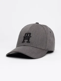 Czapki Z Daszkiem|Czapki I Szaliki*Tommy Hilfiger Czapka Z Daszkiem Z Haftem Z Monogramem TH BLACK