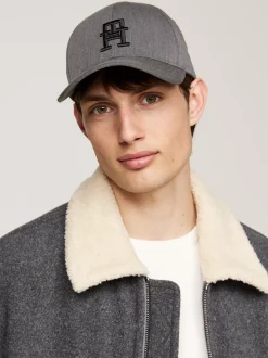 Czapki Z Daszkiem|Czapki I Szaliki*Tommy Hilfiger Czapka Z Daszkiem Z Haftem Z Monogramem TH BLACK