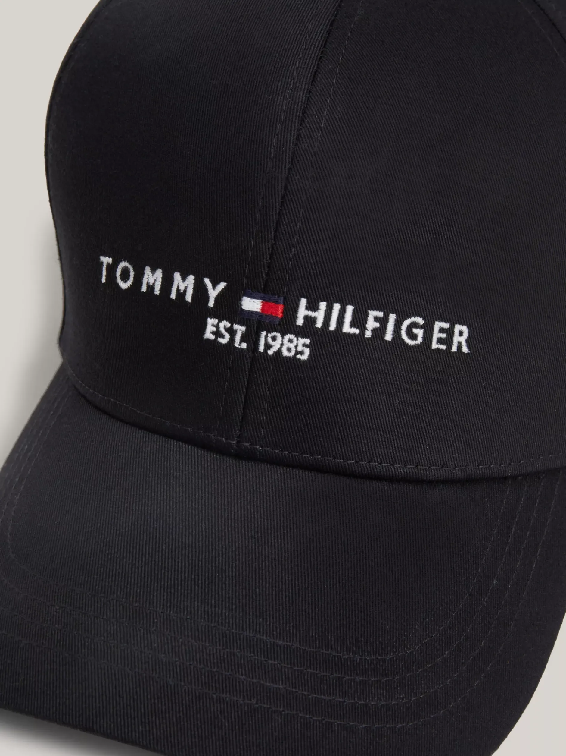 Czapki Z Daszkiem|Czapki I Szaliki*Tommy Hilfiger Czapka Z Daszkiem Z Kolekcji TH Established BLACK