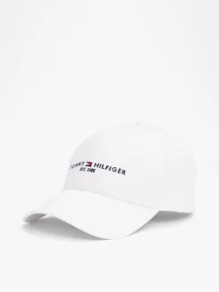 Czapki Z Daszkiem|Czapki I Szaliki*Tommy Hilfiger Czapka Z Daszkiem Z Kolekcji TH Established WHITE