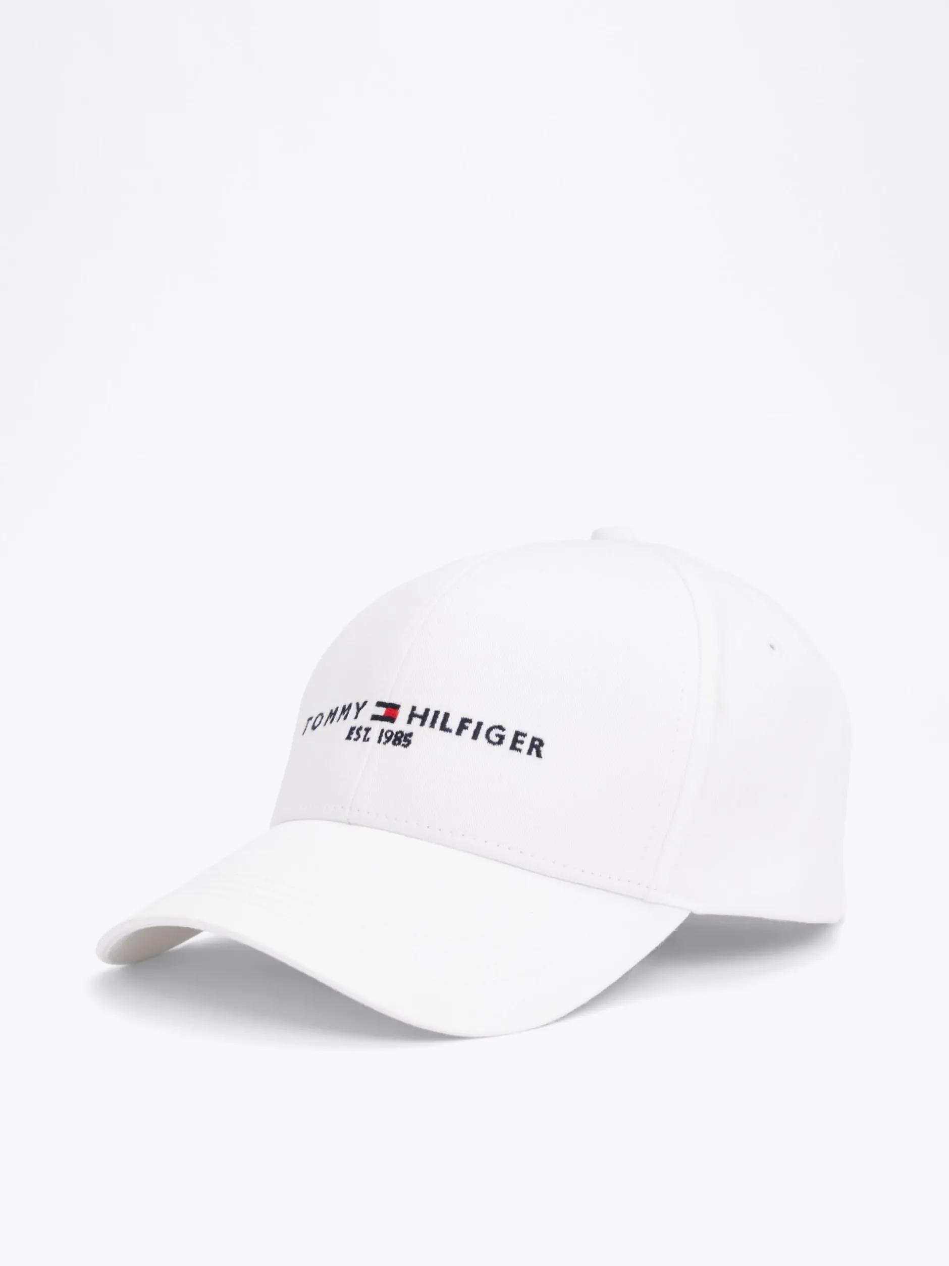 Czapki Z Daszkiem|Czapki I Szaliki*Tommy Hilfiger Czapka Z Daszkiem Z Kolekcji TH Established WHITE