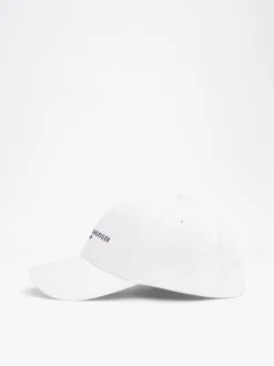 Czapki Z Daszkiem|Czapki I Szaliki*Tommy Hilfiger Czapka Z Daszkiem Z Kolekcji TH Established WHITE