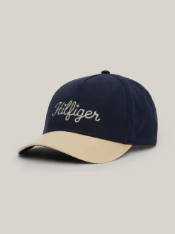 Czapki Z Daszkiem|Czapki I Szaliki*Tommy Hilfiger Czapka Z Daszkiem Z Logo Hilfiger Monotype SPACE BLUE/ KHAKI