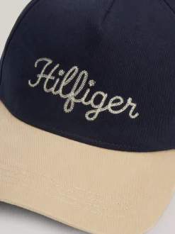Czapki Z Daszkiem|Czapki I Szaliki*Tommy Hilfiger Czapka Z Daszkiem Z Logo Hilfiger Monotype SPACE BLUE/ KHAKI