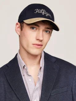 Czapki Z Daszkiem|Czapki I Szaliki*Tommy Hilfiger Czapka Z Daszkiem Z Logo Hilfiger Monotype SPACE BLUE/ KHAKI