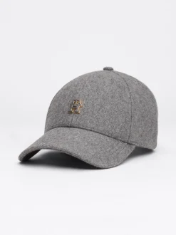 Czapki Z Daszkiem|Czapki I Szaliki*Tommy Hilfiger Czapka Z Daszkiem Z Monogramem TH MID GREY MELANGE