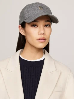 Czapki Z Daszkiem|Czapki I Szaliki*Tommy Hilfiger Czapka Z Daszkiem Z Monogramem TH MID GREY MELANGE